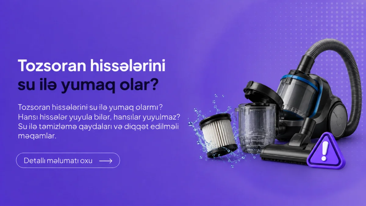 Tozsoran hissələrinin su ilə yuyulması