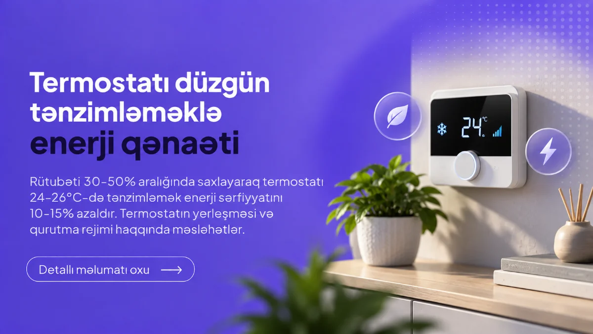 Divara quraşdırılmış termostat və hiqrometr göstəriciləri